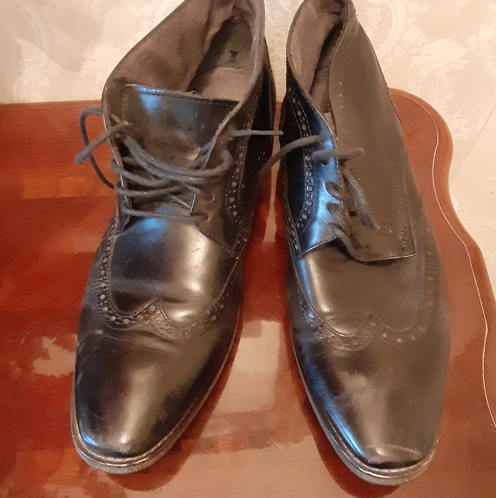 Steve Madden Mens Black Dress Ankle Boots